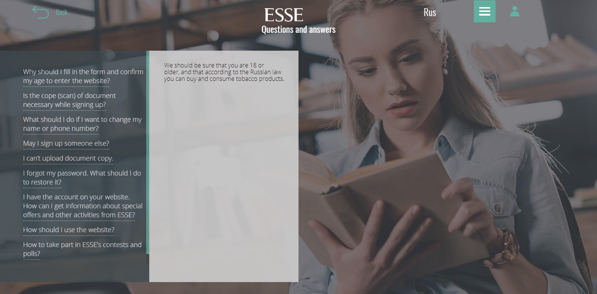 «ESSE» website project
