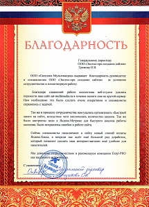 Мы довольны сотрудничеством и рекомендуем компанию Extyl-PRO как надежного исполнителя