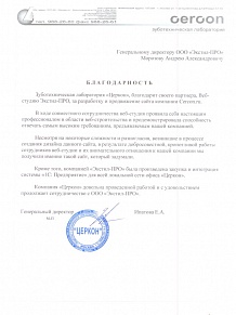 В ходе совместного сотрудничества веб-студия проявила себя настоящим профессионалом в области веб-строительства и продемонстрировала способность отвечать самым высоким требованиям, предъявляемым нашей компанией